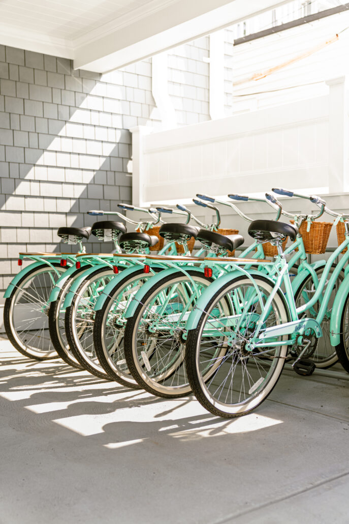 Complimentary bikes on property